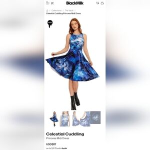ISO!!!  ~~ Blackmilk Lora Zombie Celestial Cuddling Princess Midi Dress - XL